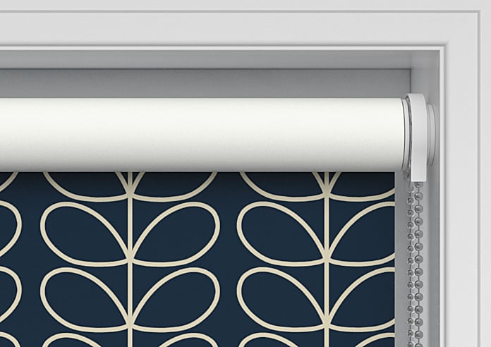 Orla Kiely Linear Stem, Navy Whale - Twist&Fit Roller Blind - Image 10